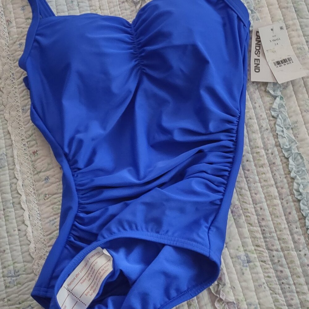 Lands' End NEW Swimsuit, full coverage XS - Picture 4 of 4